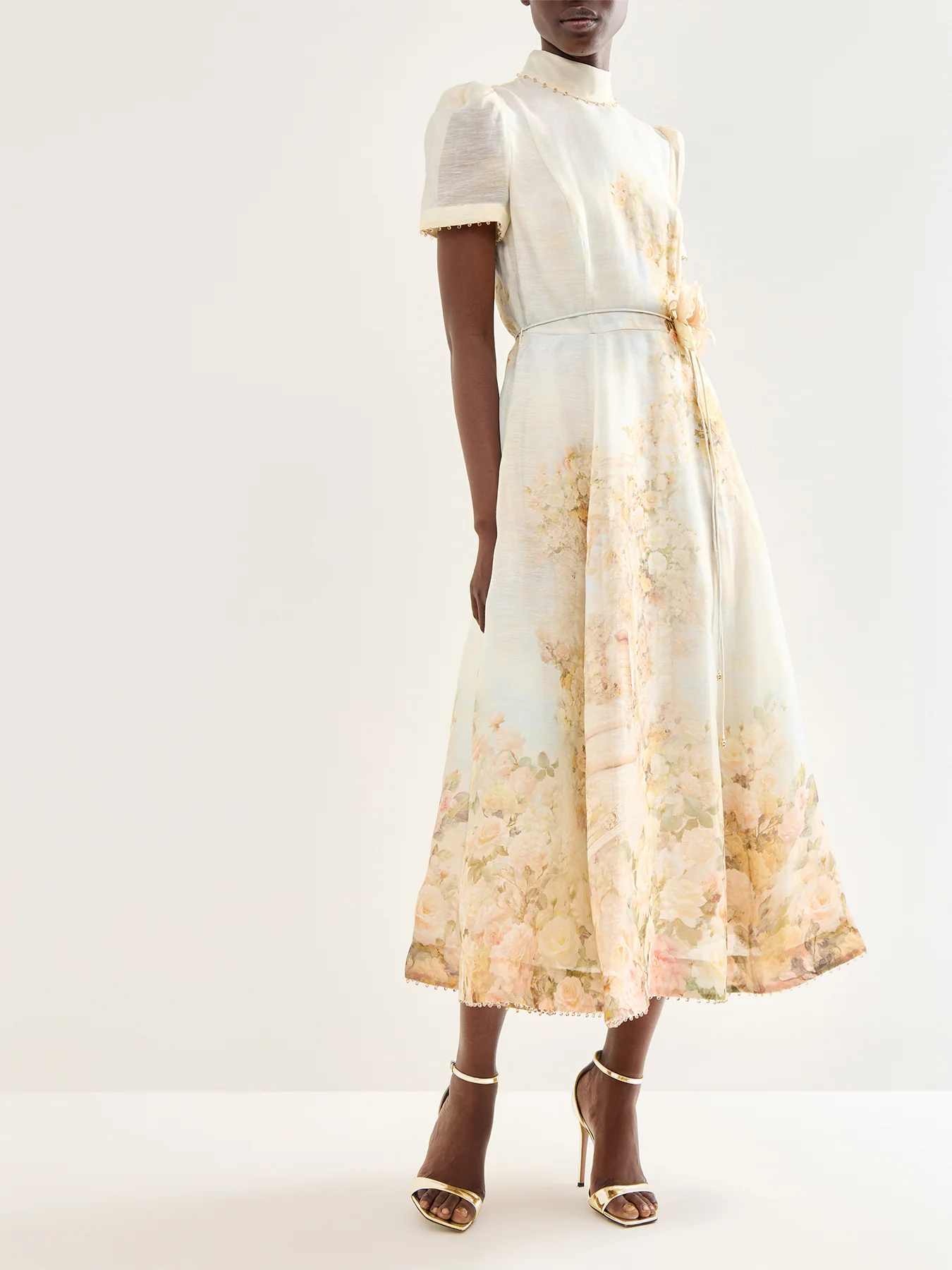 Memento Picnic Midi Dress Rose Cream - Image 4