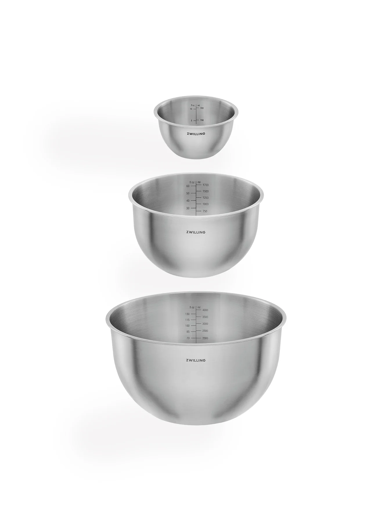 Stainless Steel Bowls Set of 3 - Image 2