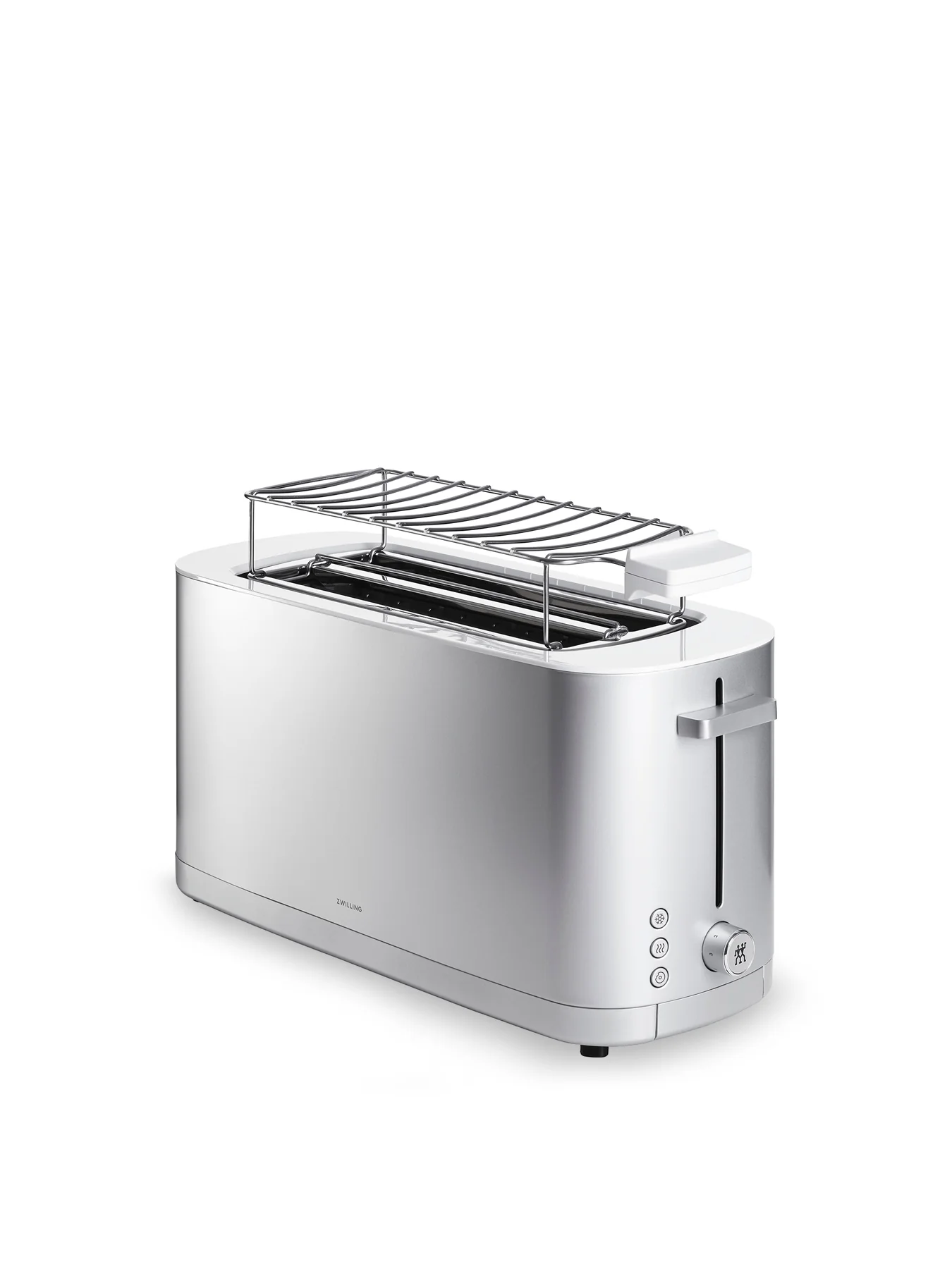 4 Slice Toaster with Bun Warmer Silver